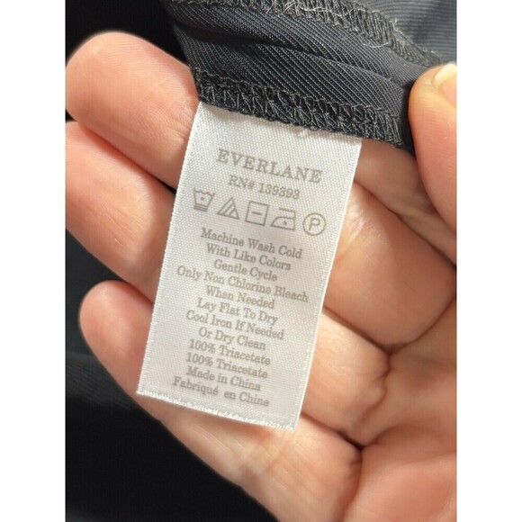 Everlane Japanese GoWeave Tank Wrap Dress Black 6 - Picture 10 of 12